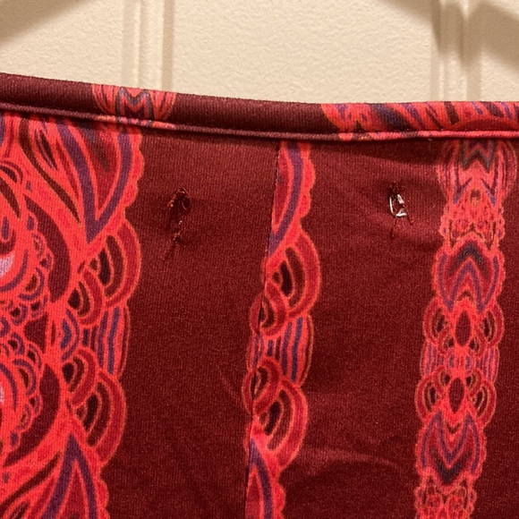 Reborn New York Women’s Size M Dress Cold Shoulder Pintuck Ties Stretchy Pockets - Picture 7 of 8